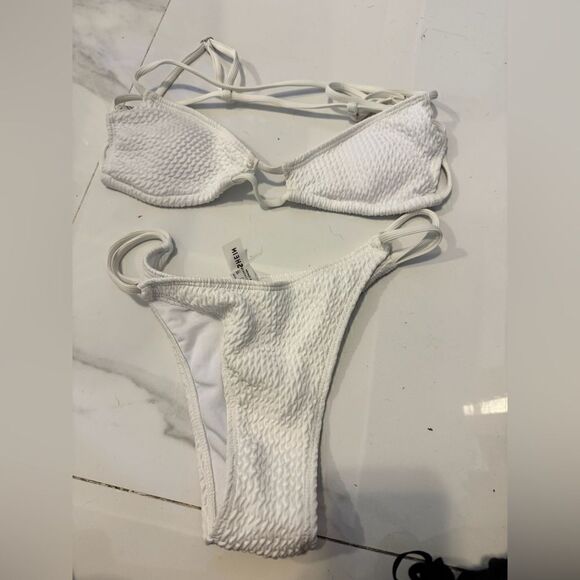 White  bikini set#4 - Picture 2 of 7